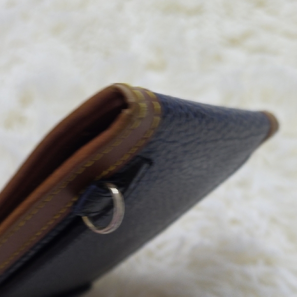 Dooney & Bourke Blue and Brown Leather Wallet - Picture 9 of 10